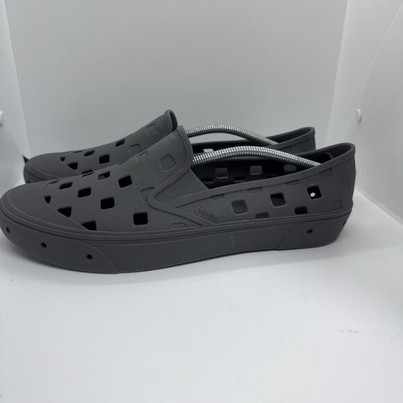 VANS Trek Slip-On Gray Rubber Water Shoes Boat Beach Outdoor Men's Size 13 - Picture 5 of 7